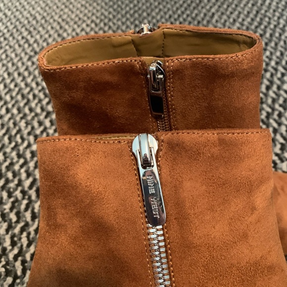 ❌SOLD Nine West Neva Brown boots with block heel - Picture 5 of 11